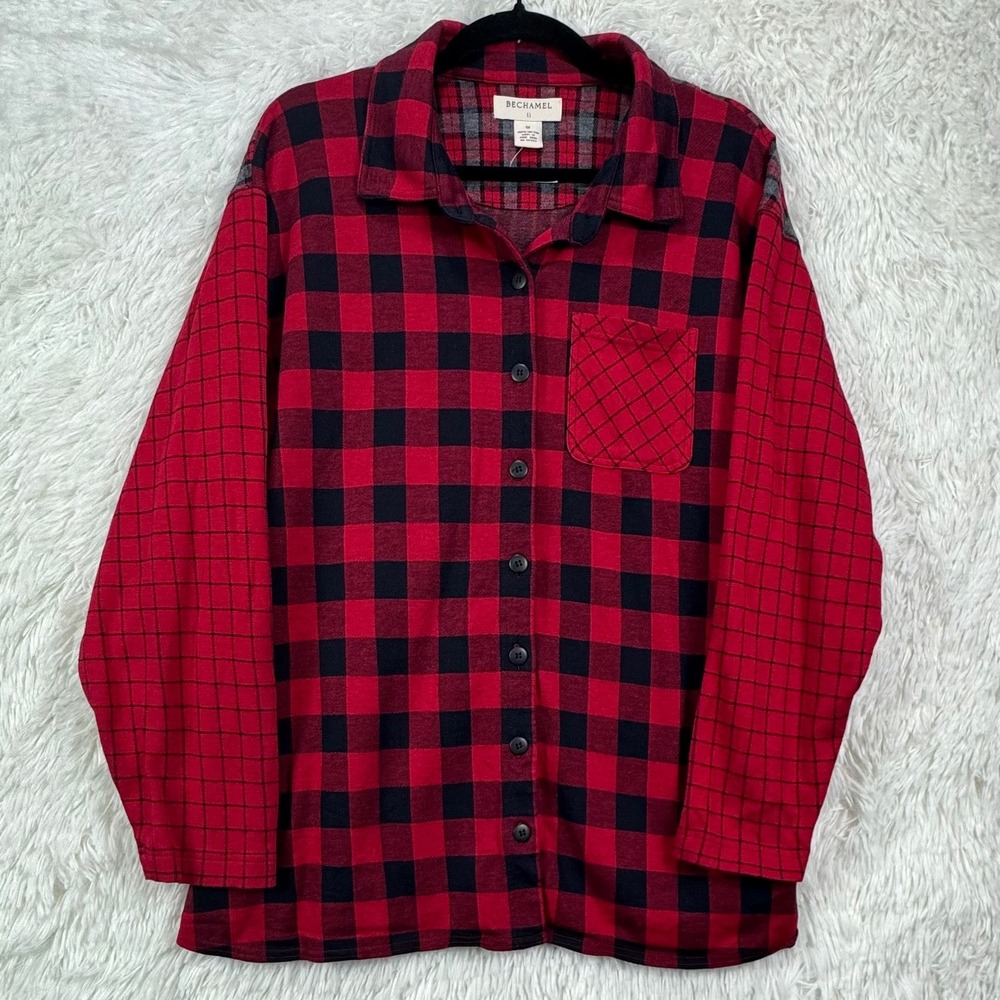 Vintage Bechamel Buffalo Plaid Flannel Shirt 1X